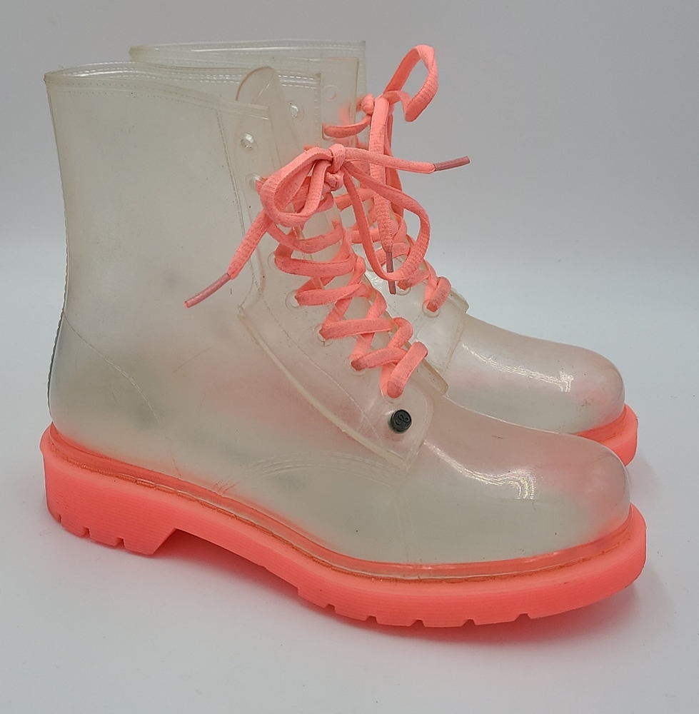 G-Six Workshop Clear Combat Boot Womens 7
